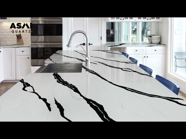 CALACATTA RAVEN | Quartz | Asmi Surfaces