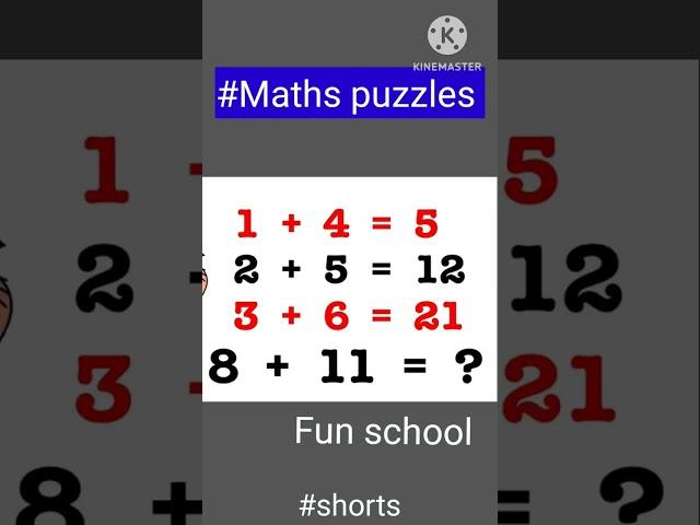 #math puzzles#maths#logic#aptitude@Fun school