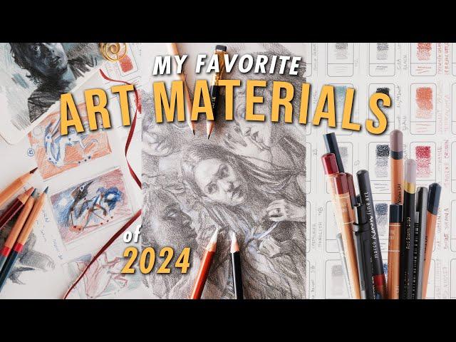  favorite art supplies of 2024 for drawing and sketching  portrait sketch process 