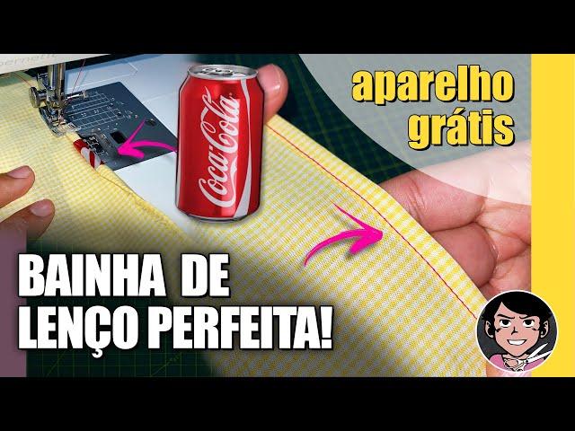 Como Fazer Aparelho de Bainha Com Latinha [Bainha de Lenço Perfeita Fácil Passo a Passo] DIY