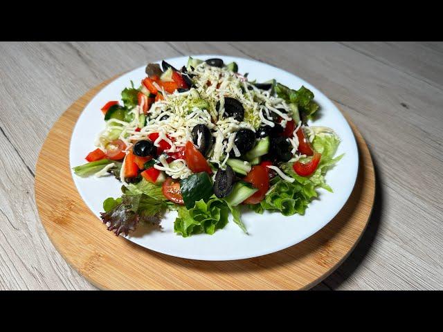 Der leichter Salat - Rezept - Sehr einfach - schnell