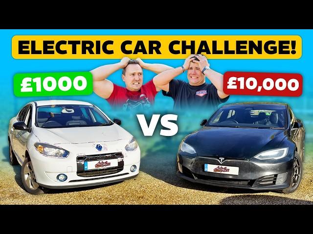 £1000 CHEAP ELECTRIC CAR VS 500,000 MILE TESLA!