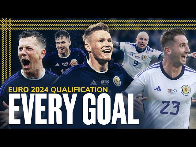 EVERY EURO 2024 Qualification Goal  | McTominay, McLean, Dykes, McGinn | Scotland National Team