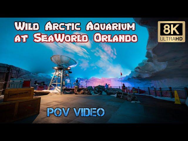 Sea World Orlando's Wild Arctic Aquarium Walking POV Tour - Theme Park POV Video