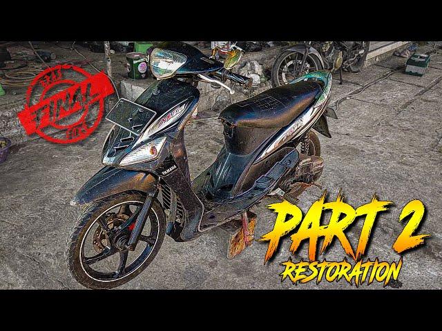 RESTORATION of automatic YAMAHA MIO sporty 2007 proper modifycation