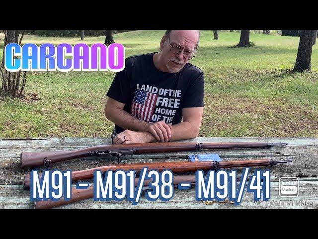 Shooting the Carcano M91 fucile , M91/38 Moschetto & M91/41 Fucile di fanteria