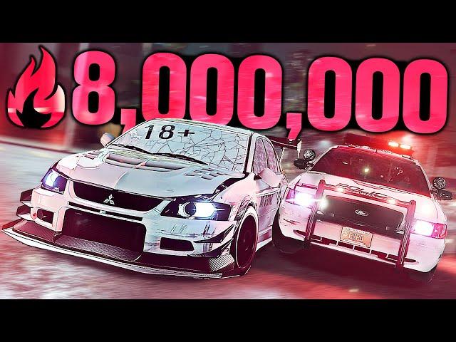 Need for Speed Heat - 8,000,000 REP IN ONE NIGHT! (18+ Evo)