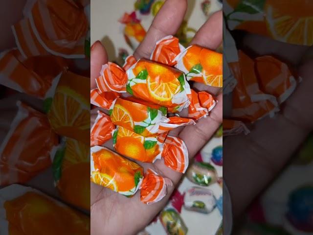 Candy Opening Video, Lutti Chewy Candy, Orange Flavour, #candies #shorts