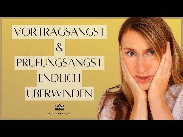 Der Umgang mit Prüfungsangst & Vortragsangst - Überwinde die Angst vor Präsentationen + Prüfungen!