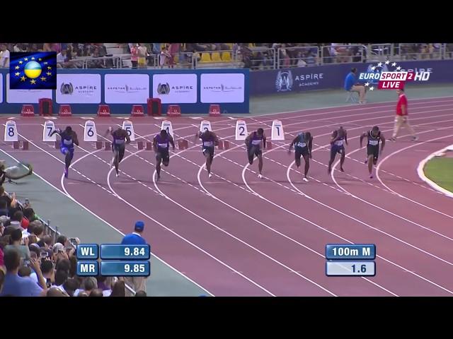 Justin Gatlin runs 9.74 second 100m