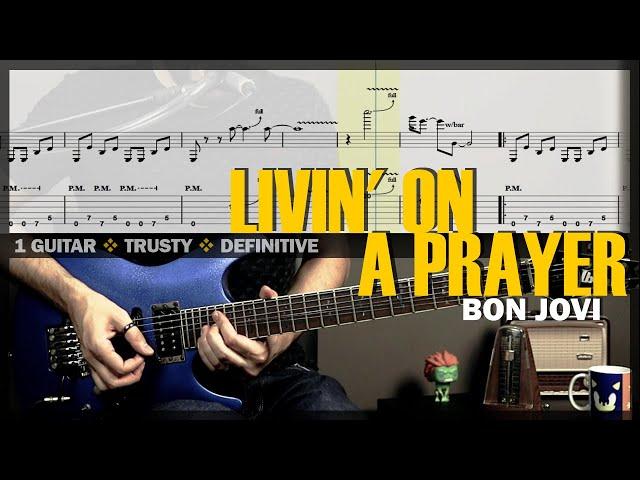 Livin' on a Prayer | Guitar Cover Tab | Guitar Solo Lesson | Talkbox Riff | BT w/ Vocals  BON JOVI