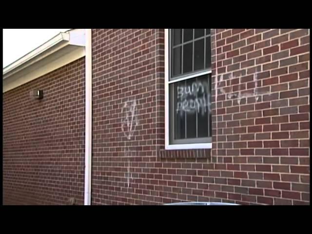 Satanic symbols, hate messages sprayed onto Bardstown church