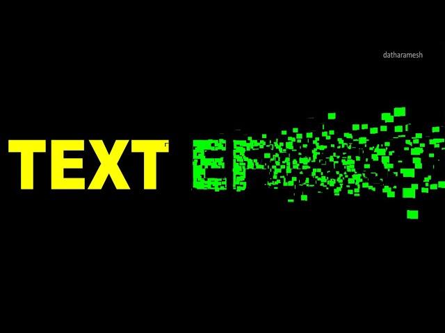 Particles Text Effect Animation in PowerPoint