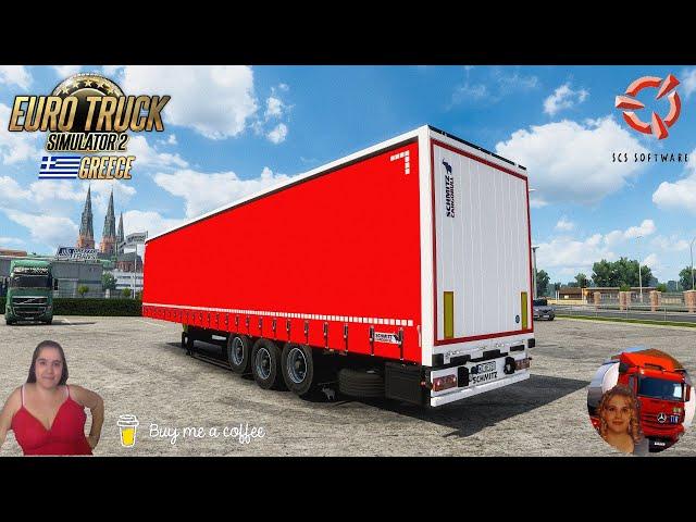 Euro Truck Simulator 2 (1.53) SCHMITZ S.CS 2014 Delivery to DLC Greece by SCS + DLC's & Mods