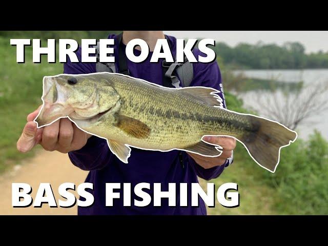 Three Oaks Recreation Area — Fishing from Shore