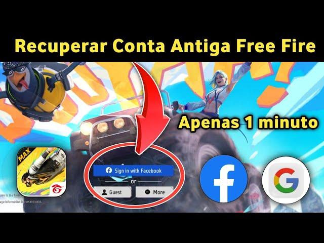 Como recuperar conta antiga do Free Fire | recuperar conta antiga no free fire. 2024