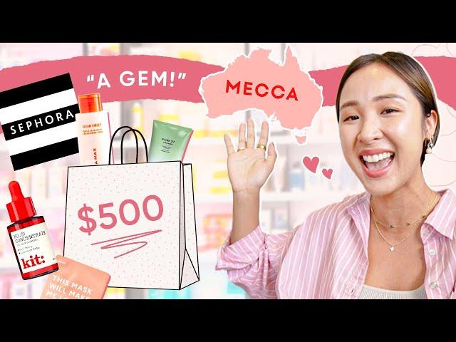 I spent $500 in the SEPHORA of Australia  (aka Mecca)