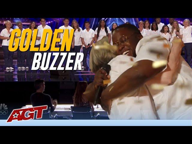 Northwell Health Nurse Choir: Gets the GOLDEN BUZZER with their EMOTIONAL Performance!