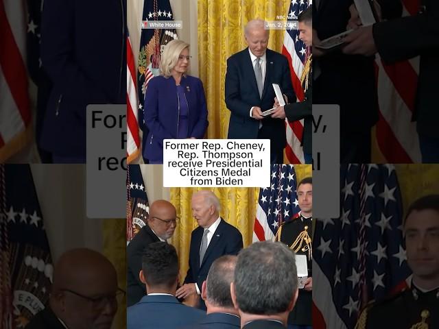 Former Rep. Cheney,  Rep. Thompson receive Presidential Citizens Medal from Biden