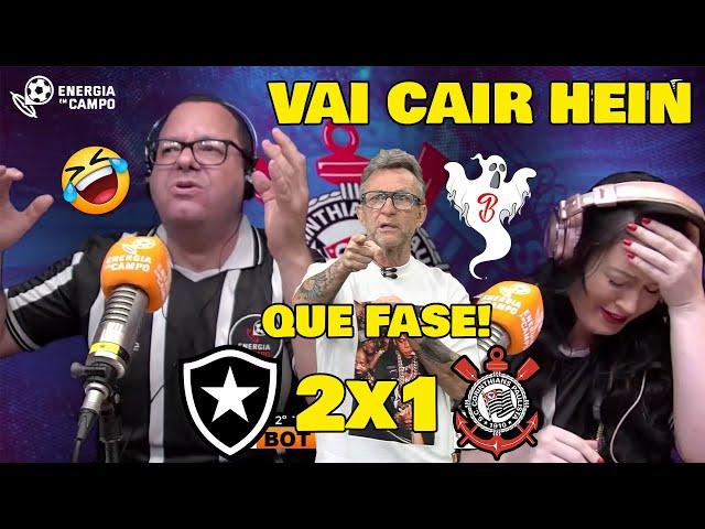 REAÇÕES DOS CORINTIANOS "RÁDIO ENERGIA 97" BOTAFOGO 2x1 CORINTHIANS "VAI CAIR HEI"