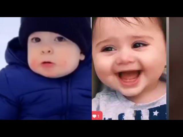 Cute babies laughing hysterically || Cutebaby and funny baby reaction 