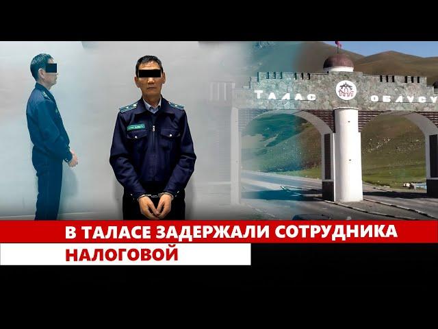 В Таласе задержали сотрудника налоговой