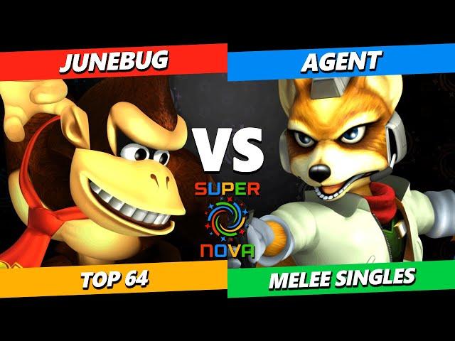 Supernova 2024 - Junebug (DK) Vs. Agent (Fox) Smash Melee - SSBM