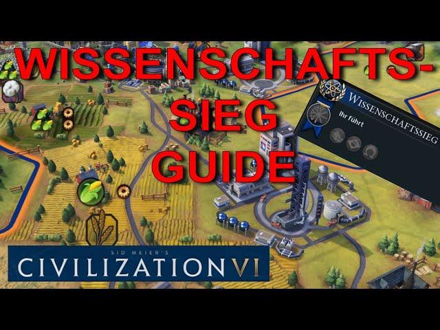 Civilization 6  WISSENSCHAFTSSIEG Tipps  Civ 6 Tutorial Guide Deutsch