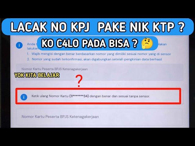 Cara lacak no kartu bpjs ketenagakerjaan menggunakan nik ktp ? ko c4lo bisa..!