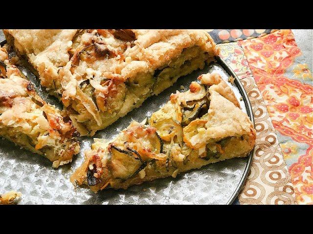 Two Galette Recipes: Savoury Zucchini Galette and Sweet Pear Galette | Food Processor Pastry