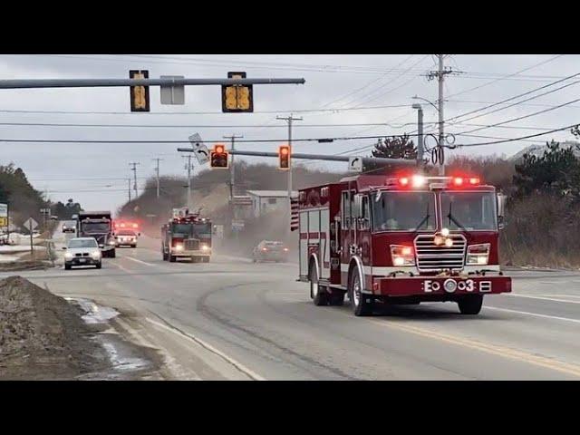 PRE-ARRIVAL: Full House Fire Response - Thomaston, ME