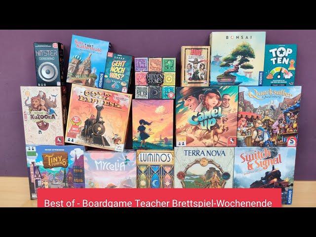 TOP Liste - die besten Brettspiele - Boardgame Teacher Brettspielwochenende