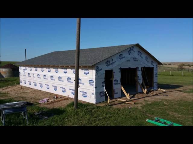 How to Build a 30'x40' garage yourself!