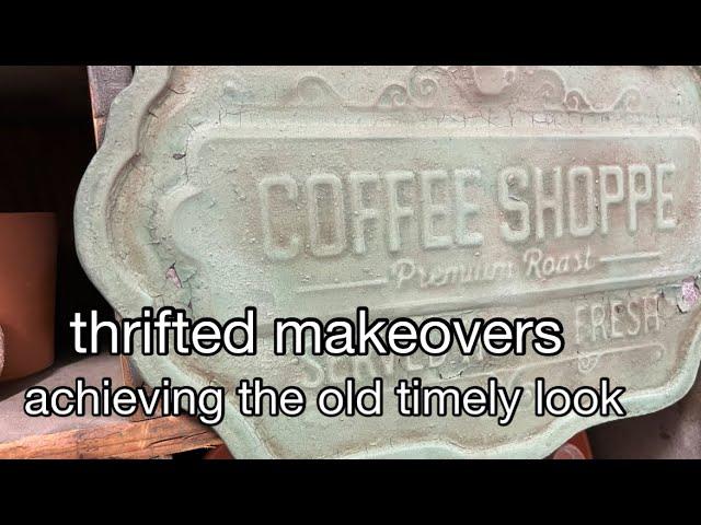 thrift makeovers | trash to treasure | primitive antique farmhouse vibe home decor