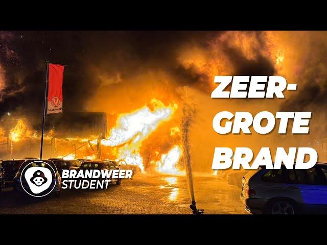 UITSLAANDE BRAND IN EEN AUTOGARAGE!! | DUTCH FIREFIGHTERS | BRANDWEER STUDENT