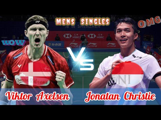 Amazing  Viktor Axelsen (DENMARK) vs (INDONESIA) Jonatan Christie Highlight Badminton