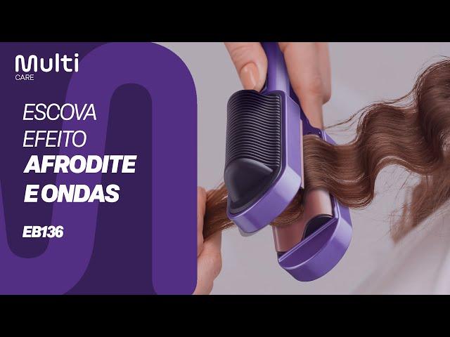 Escova Alisadora Efeito Afrodite: Liso ou Ondas - EB136