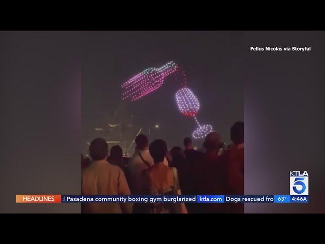 'Ballet of drones' light up the sky at Bordeaux Wine Festival