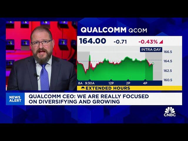 We are really focused on diversifying and growing, says Qualcomm CEO Cristiano Amon