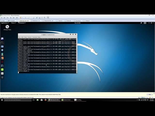 Installing and updating VMware Tools in Kali Linux 2 0