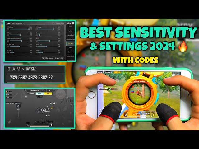 NEWBEST SENSITIVITY & SETTINGS 2024| 4 Finger Claw Gyroscope | PUBG MOBILE