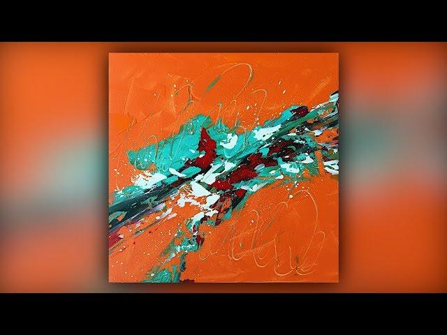 Abstract Painting / Relaxing / Acrylics / Palette Knife / Demo #068