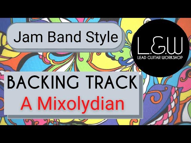 A Mixolydian Backing Track Jam Band Style. A Major Backing Track. #jamtrack #backingtrack