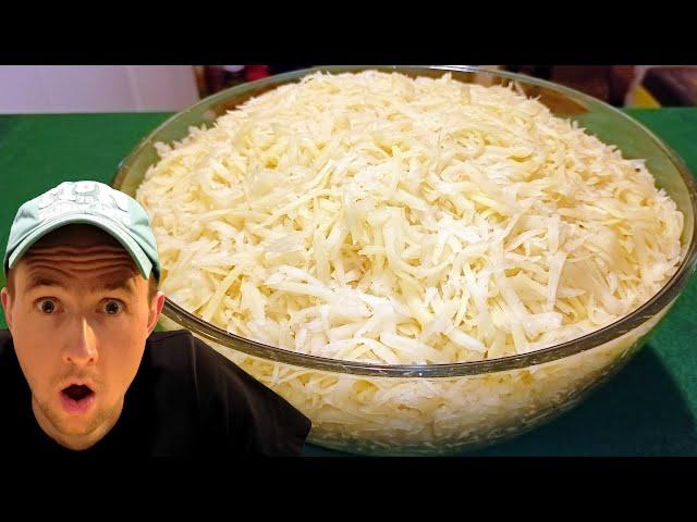 7LB Grated Cheese Challenge (10,000 Calories) | Man vs Cheese 