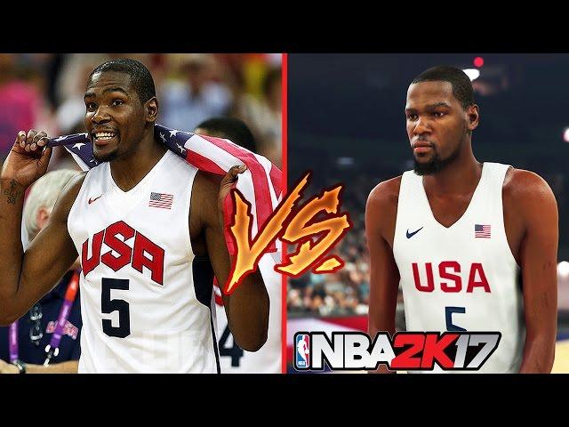 NBA 2K17 vs Real Life Face Comparisons Ft. LeBron James, Russell Westbrook,  Kevin Durant...etc