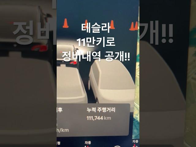 테슬라 11만키로 정비내역 공개 #테슬라 #테슬라정비 #쇼츠 #shots #모델y #모델3 #모델s #모델x #tesla #전기차정비 #전기차유지비 #맥가이너