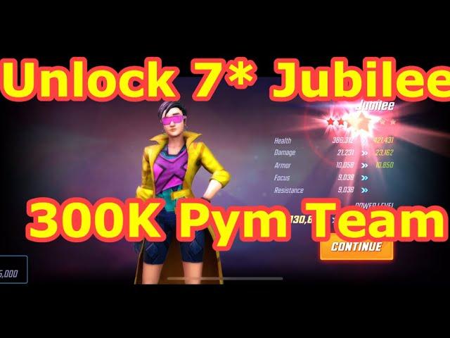 How to Unlock 7 Star Jubilee with 300K Pym Tech Team | Marvel Strike Force - Free to Play