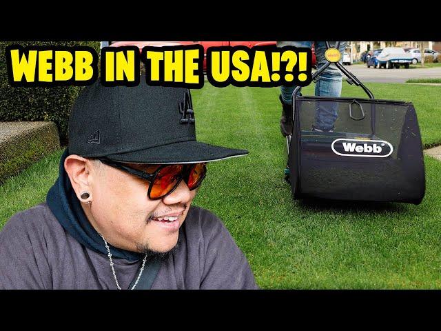 Webb WEH12R mower available in USA!... Kinda ~ DIY How to sharpen ANY REEL mower!