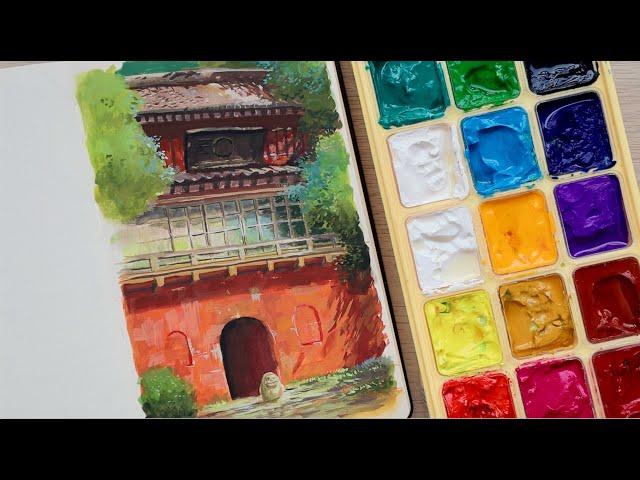 Himi Gouache Thoughts After a Year and Tips for Beginners + Painting Spirited Away