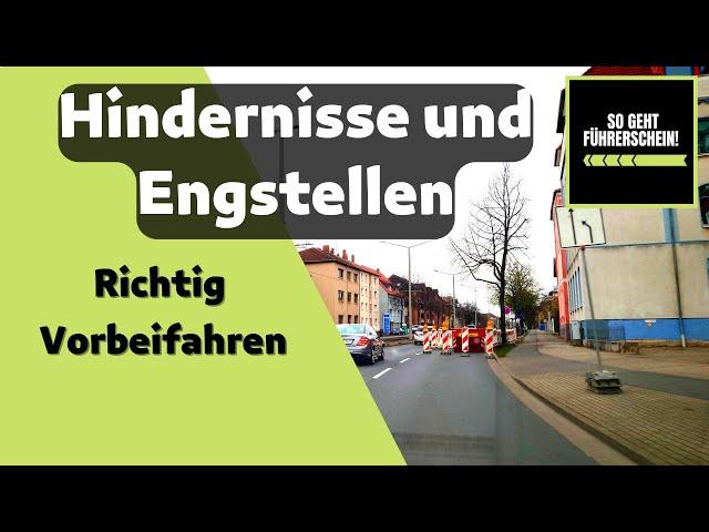 So fährst du an Hindernissen richtig vorbei - Führerschein